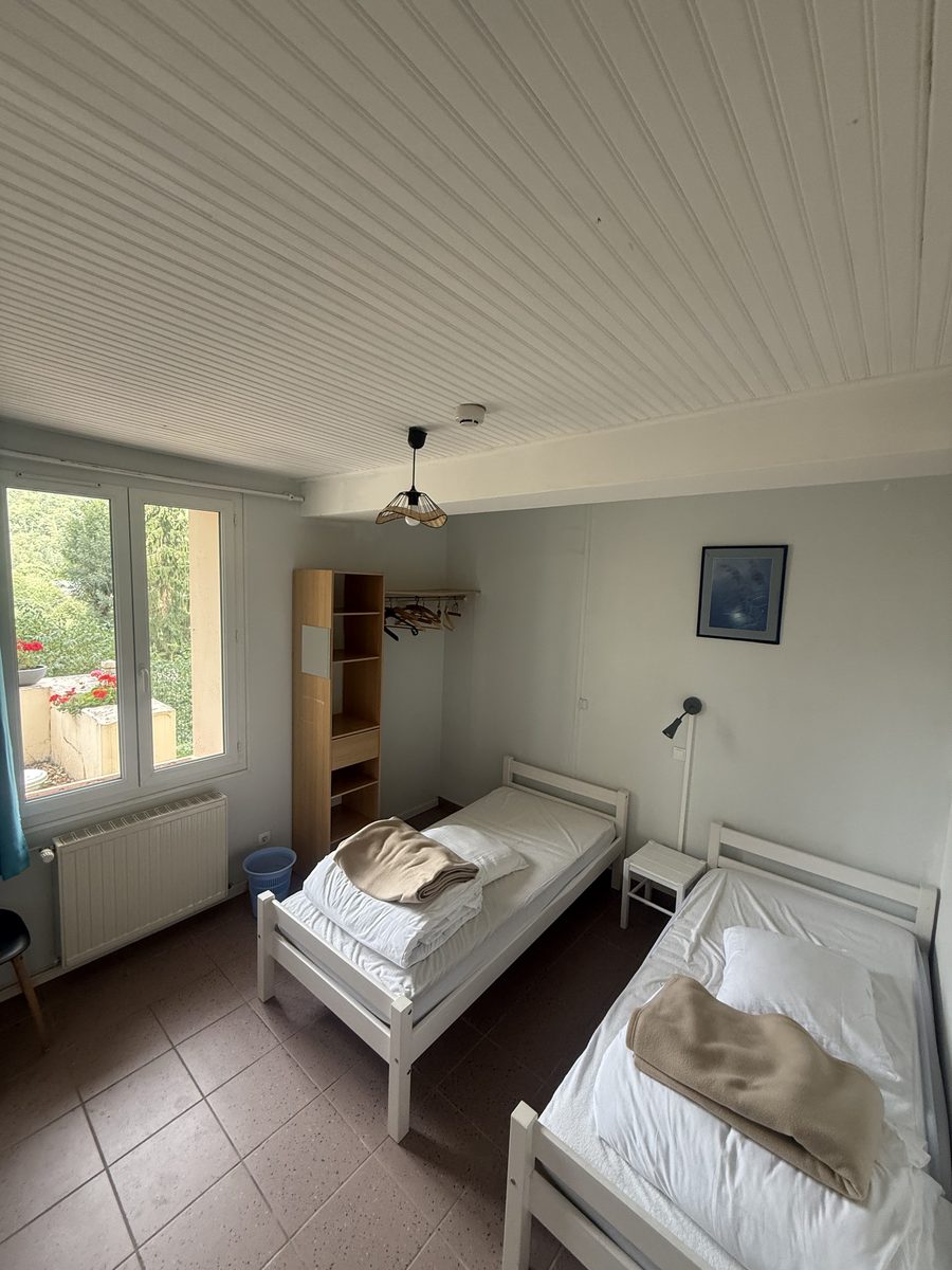 Une des chambres du Chalet Bellevue